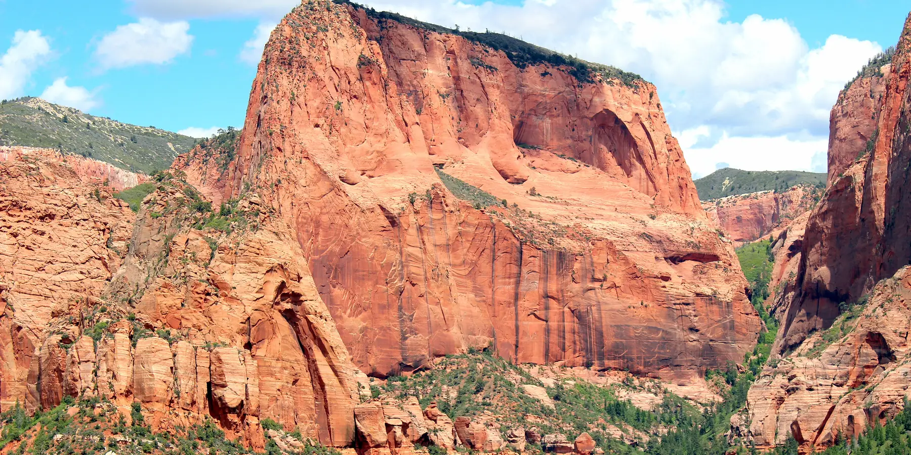 Red Kolob finger canyons in the northwest of Zion National Park.